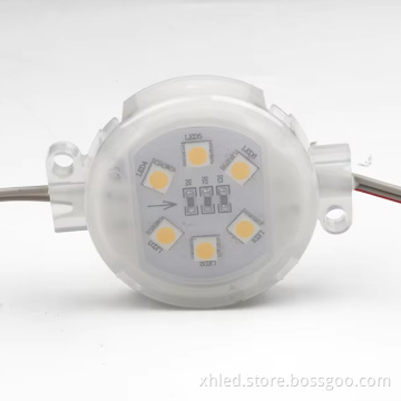 DC24V 50mm RGB SMD5050 IP67 Waterproof Pixel Point Light for Outdoor Building